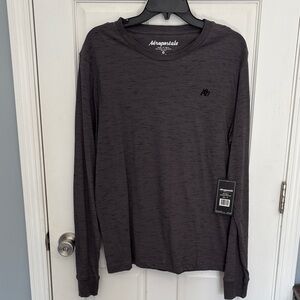 Aeropostale Men's Dark Gray Long Sleeve Shirt